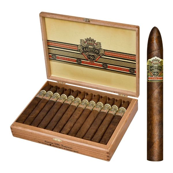 Ashton VSG Torpedo (6.5" x 55) Cigar | Chocolate Flavors