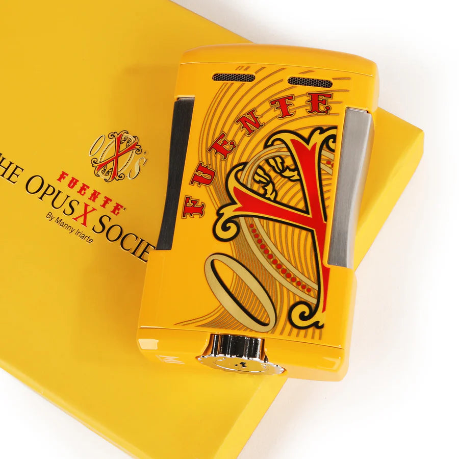 The Opus X Society Table Top Lighter - Yellow